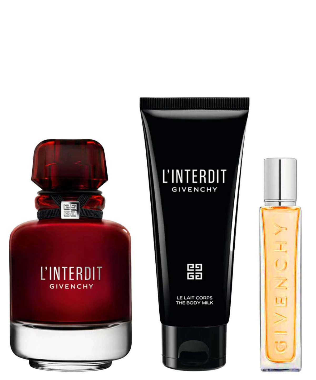 Givenchy ‘L’Interdit Rouge’ Eau de Parfum 80 mL + Body Milk + 10 mL | Set de regalo para Dama