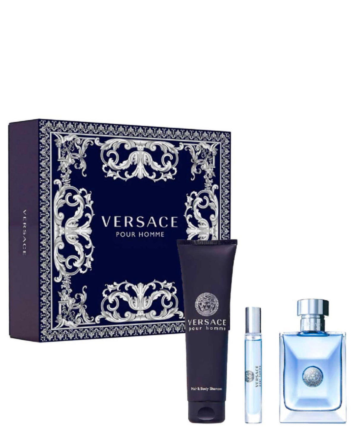 Versace Pour Homme Eau de Toilette 100 mL + Shower Gel + 10 mL | Set de regalo para Caballero