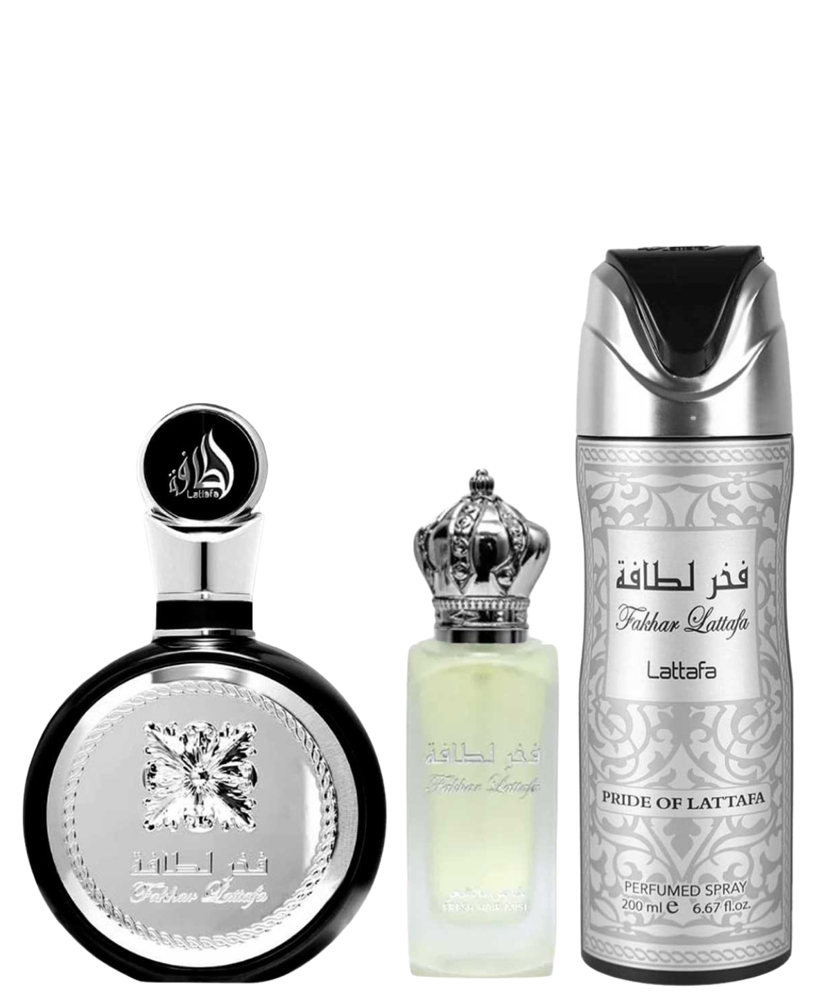 ‘Fakhar’ Lattafa Eau de Parfum 100 mL + Perfume para cabello + Desodorante | Set de regalo para Caballero