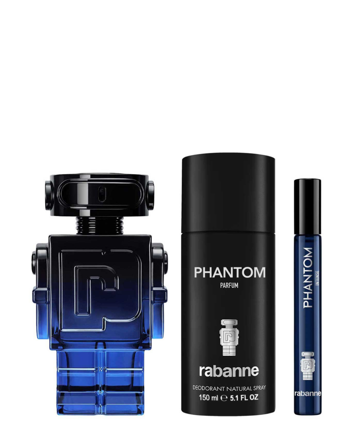 Paco Rabanne ‘Phantom Intense’ Eau de Parfum 100 mL + Desodorante + 10 mL | Set de regalo para Caballero