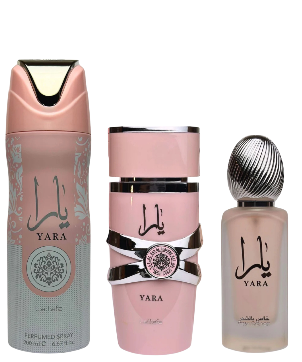 ‘Yara’ Lattafa Eau de Parfum 100 mL + Hair Mist + Desodorante en Spray | Set de Regalo para Dama