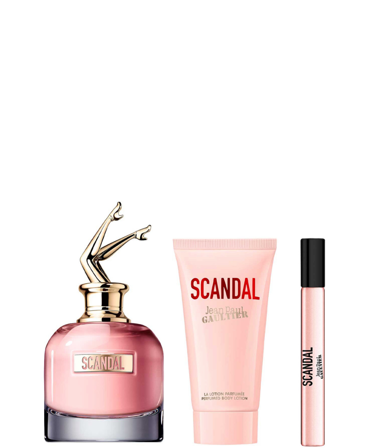 Jean Paul Gaultier ‘Scandal’ Eau de Parfum 80 mL + Body Lotion + 10 mL | Set de regalo para Dama *Estuche Navidad*