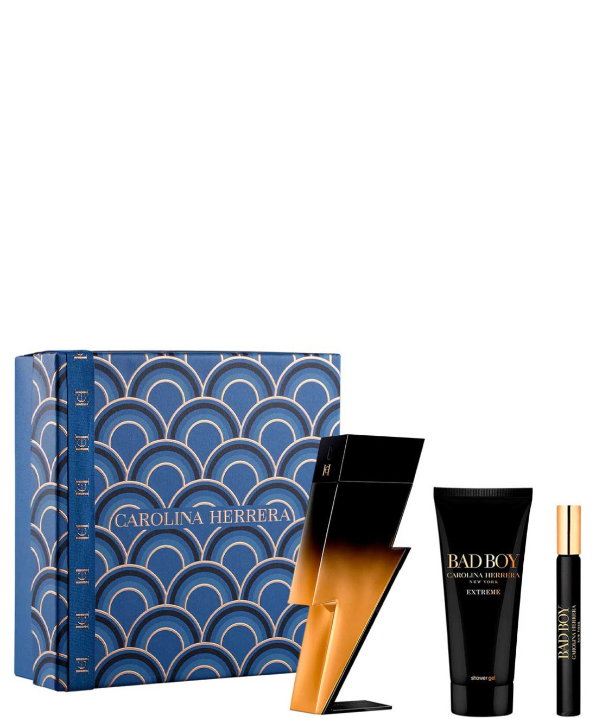 Carolina Herrera ‘Bad Boy Extreme’ Eau de Parfum 100 mL + Shower Gel + 10 mL | Set de Regalo para Caballero