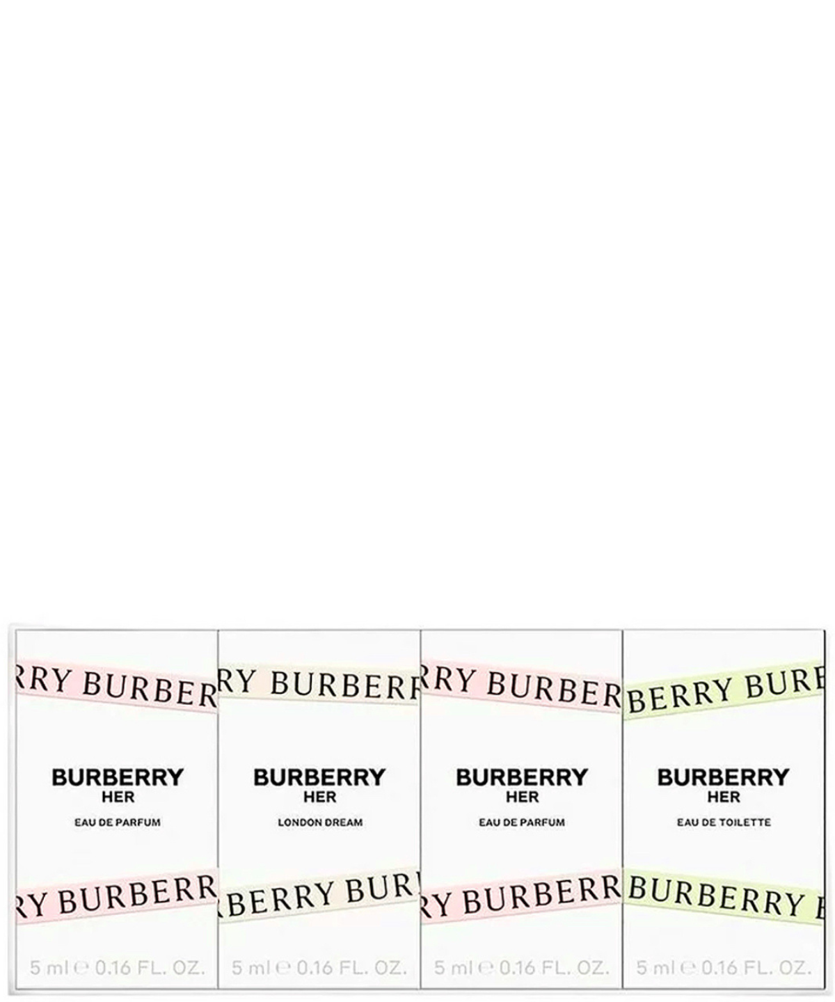 Burberry 'Her' Set de 4 Piezas Minis | Dama *Pre-Order*