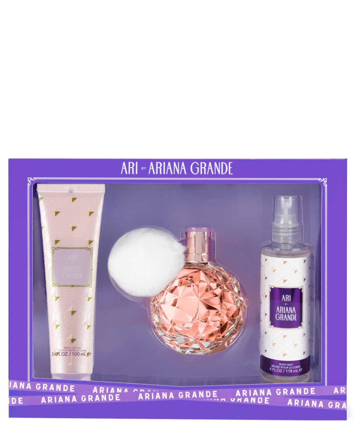 'Ari' by Ariana Grande Eau de Parfum 100 mL + Body Lotion + Mist 118 mL | Set de Regalo para Dama