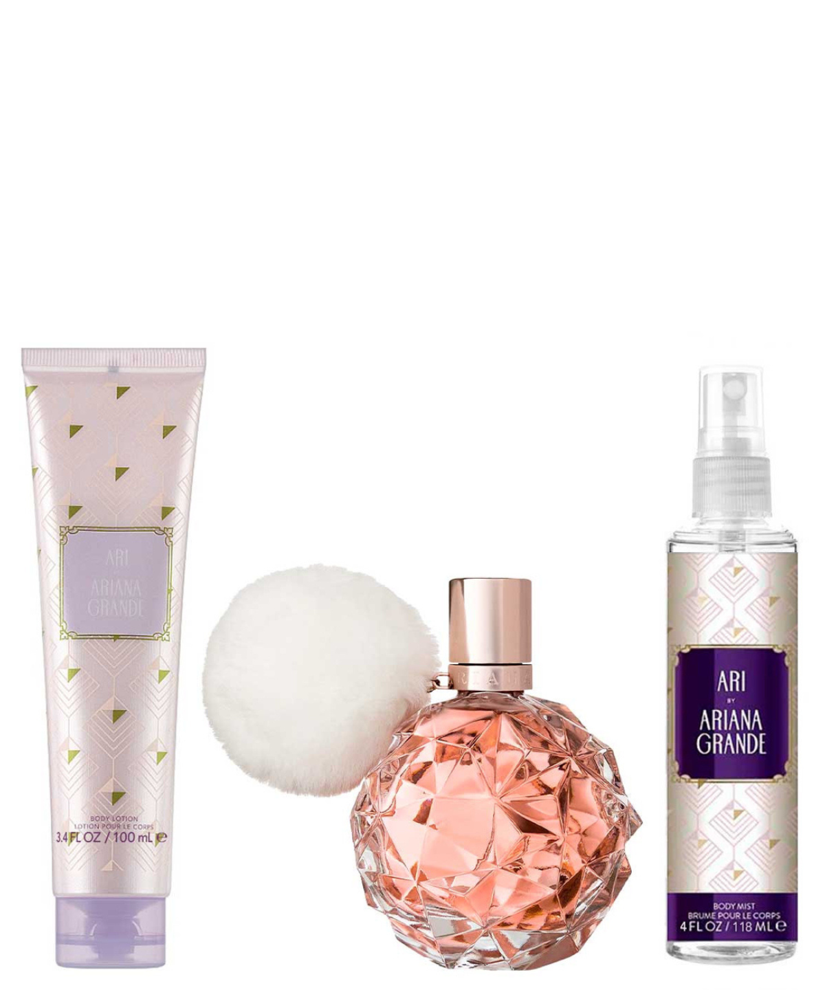 'Ari' by Ariana Grande Eau de Parfum 100 mL + Body Lotion + Mist 118 mL | Set de Regalo para Dama
