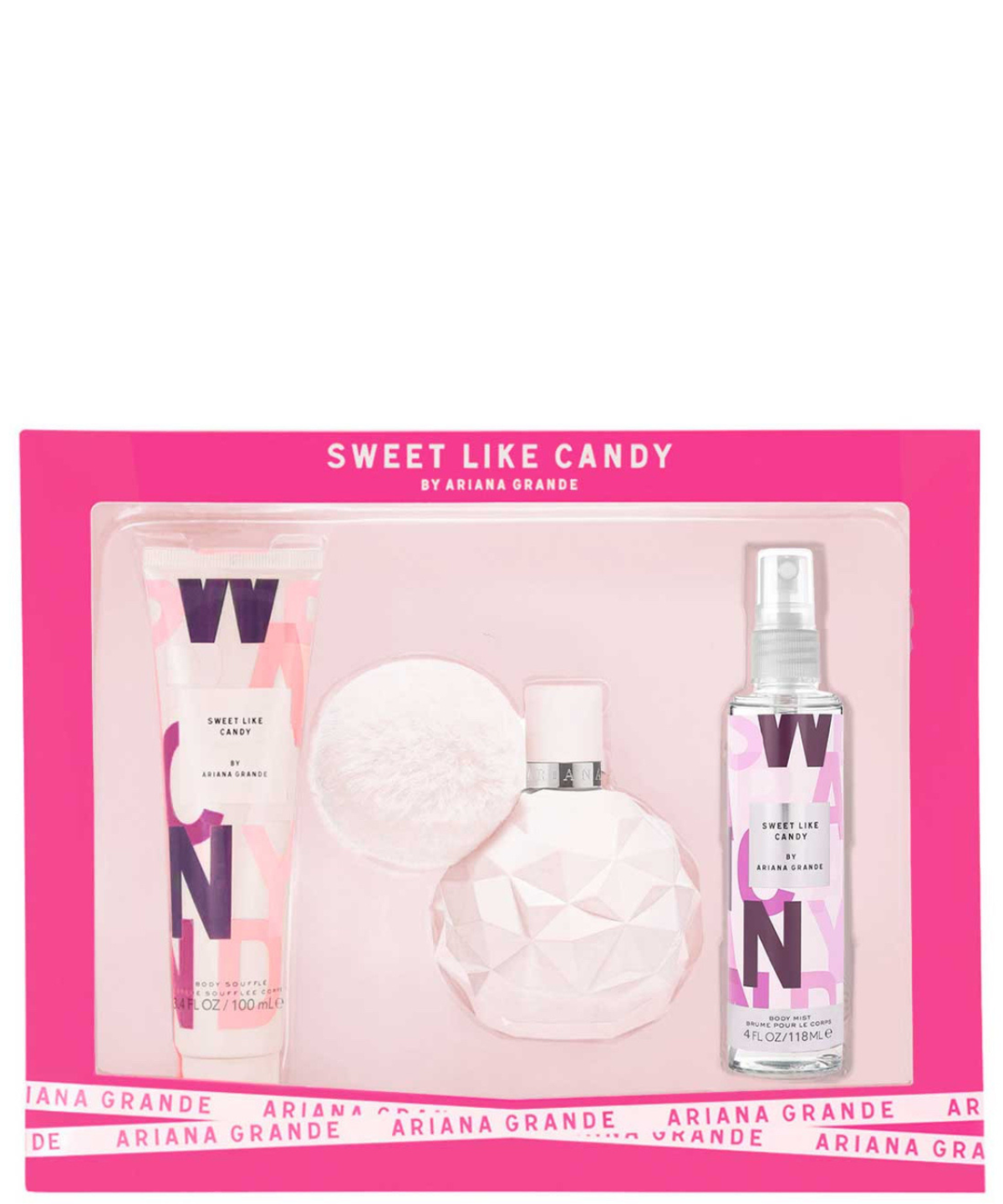 Ariana Grande 'Sweet Like Candy' Eau de Parfum 100 mL + Body Lotion + Mist 118 mL | Set de Regalo para Dama
