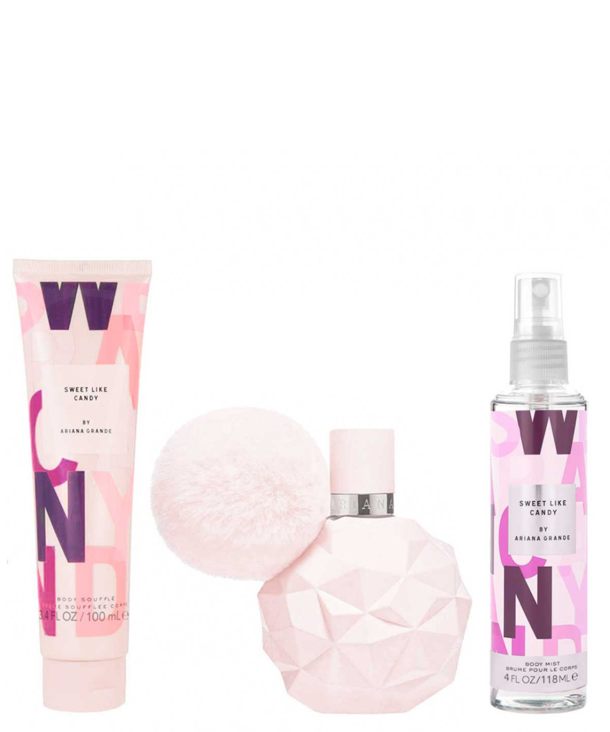 Ariana Grande 'Sweet Like Candy' Eau de Parfum 100 mL + Body Lotion + Mist 118 mL | Set de Regalo para Dama