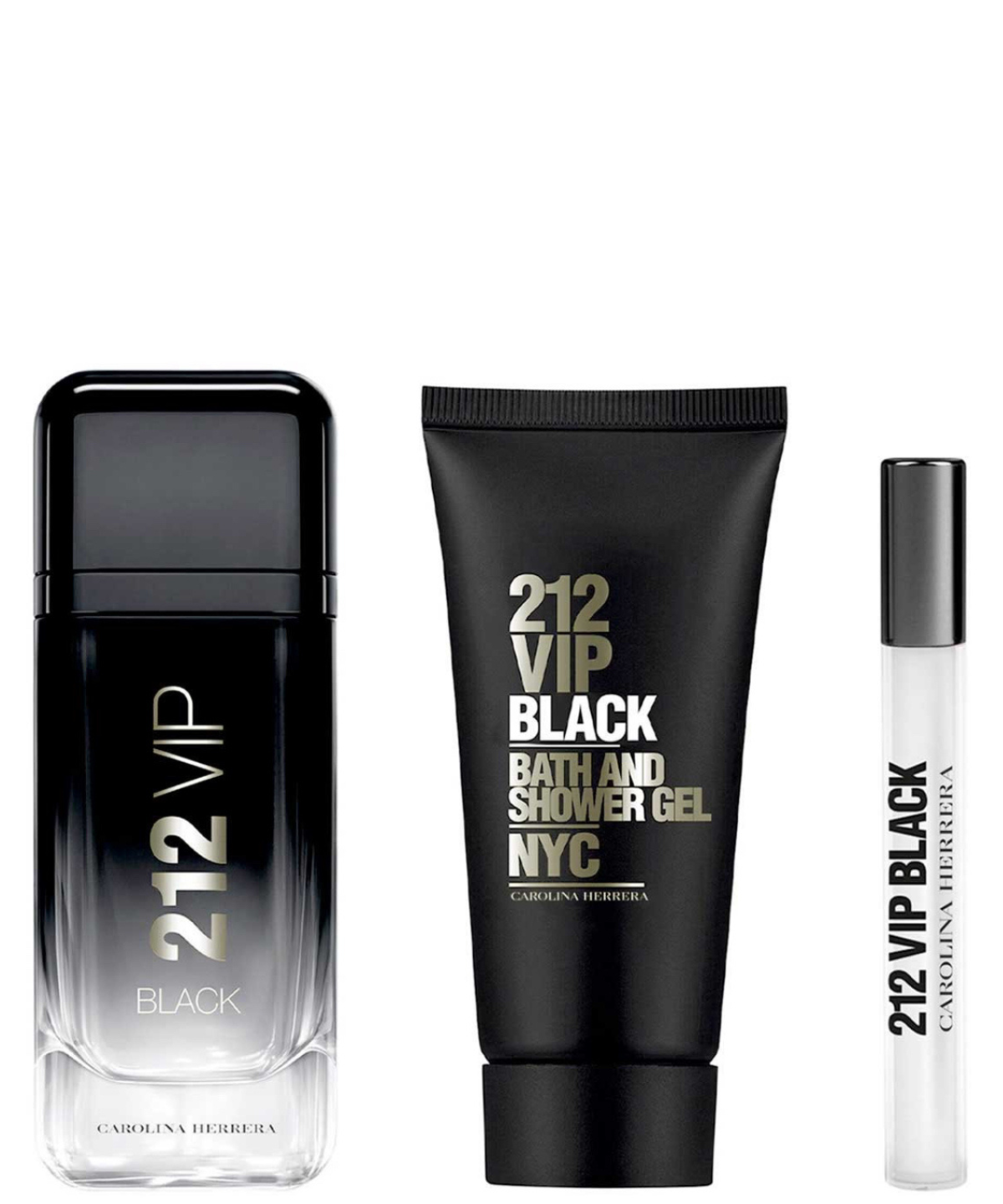 Carolina Herrera ‘212 VIP Black’ Eau de Parfum 100 mL + Shower Gel + 10 mL | Set de Regalo para Caballero *Edición Limitada* *Holiday Set*