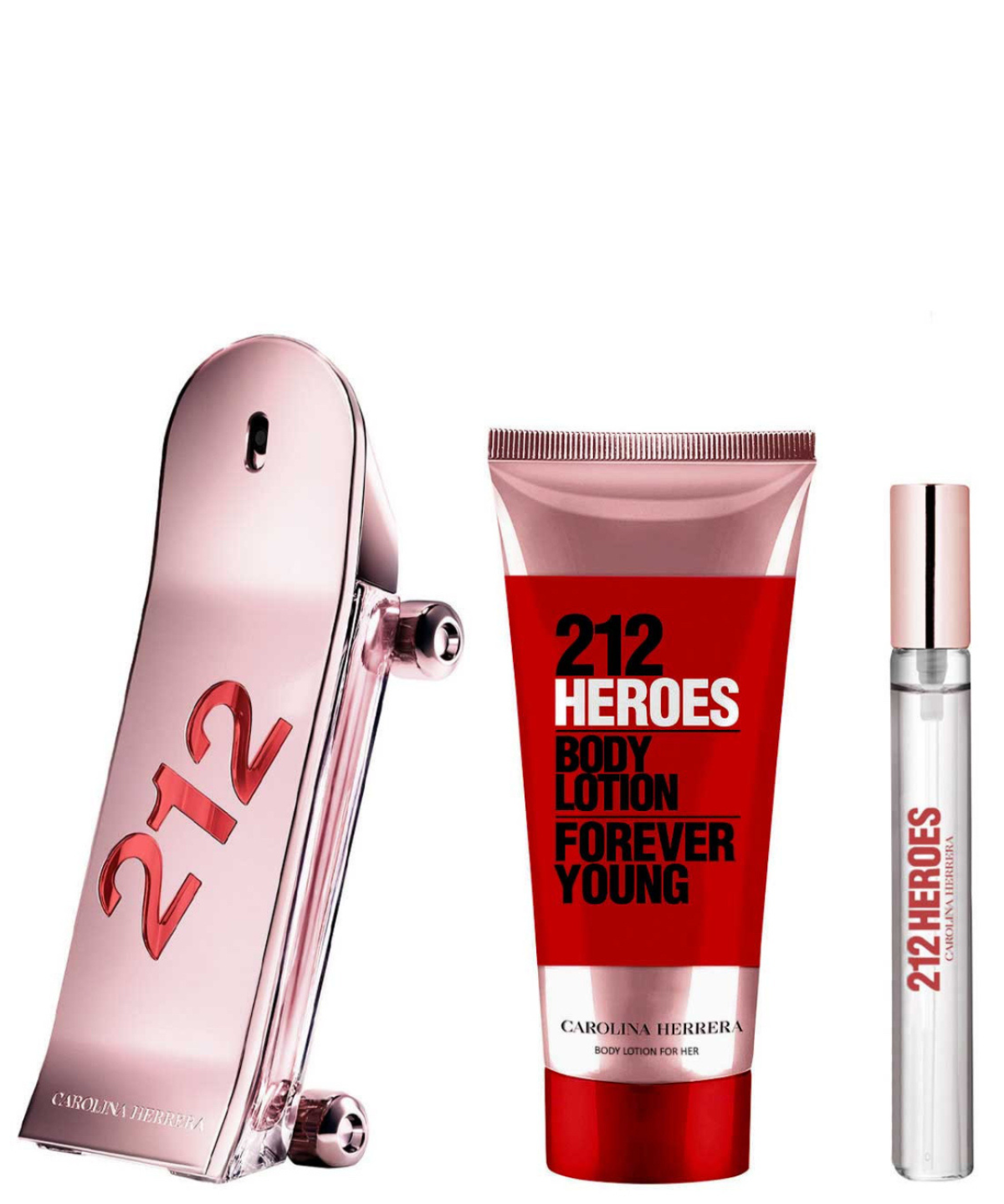 Carolina Herrera ‘212 Heroes’ Eau de Toilette 80 mL + Body Lotion + 10 mL | Set de Regalo para Dama *Edición Limitada* *Holiday Set*