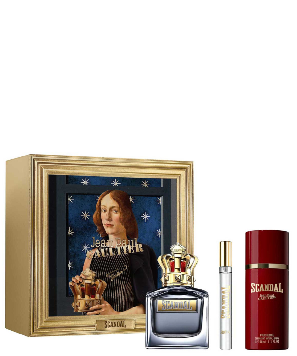 Jean Paul Gaultier ‘Scandal’ Eau de Parfum 100 mL + 10 mL + Desodorante en Spray | Set de Regalo para Caballero