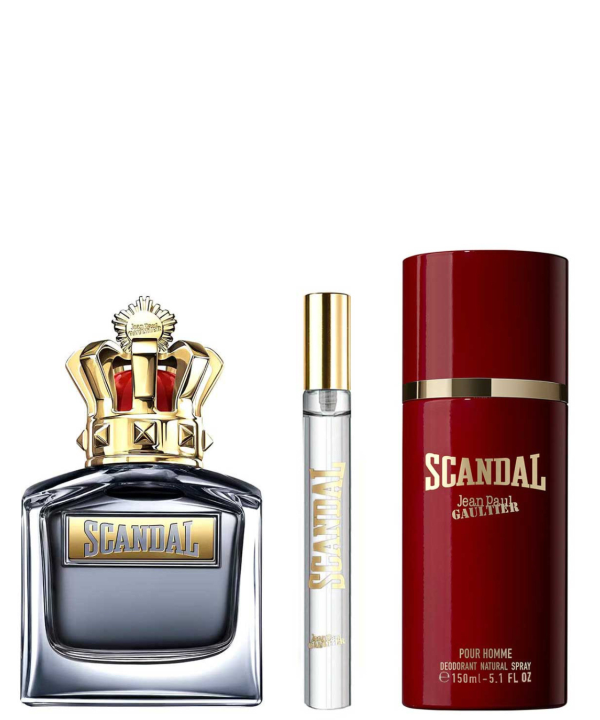 Jean Paul Gaultier ‘Scandal’ Eau de Parfum 100 mL + 10 mL + Desodorante en Spray | Set de regalo para Caballero