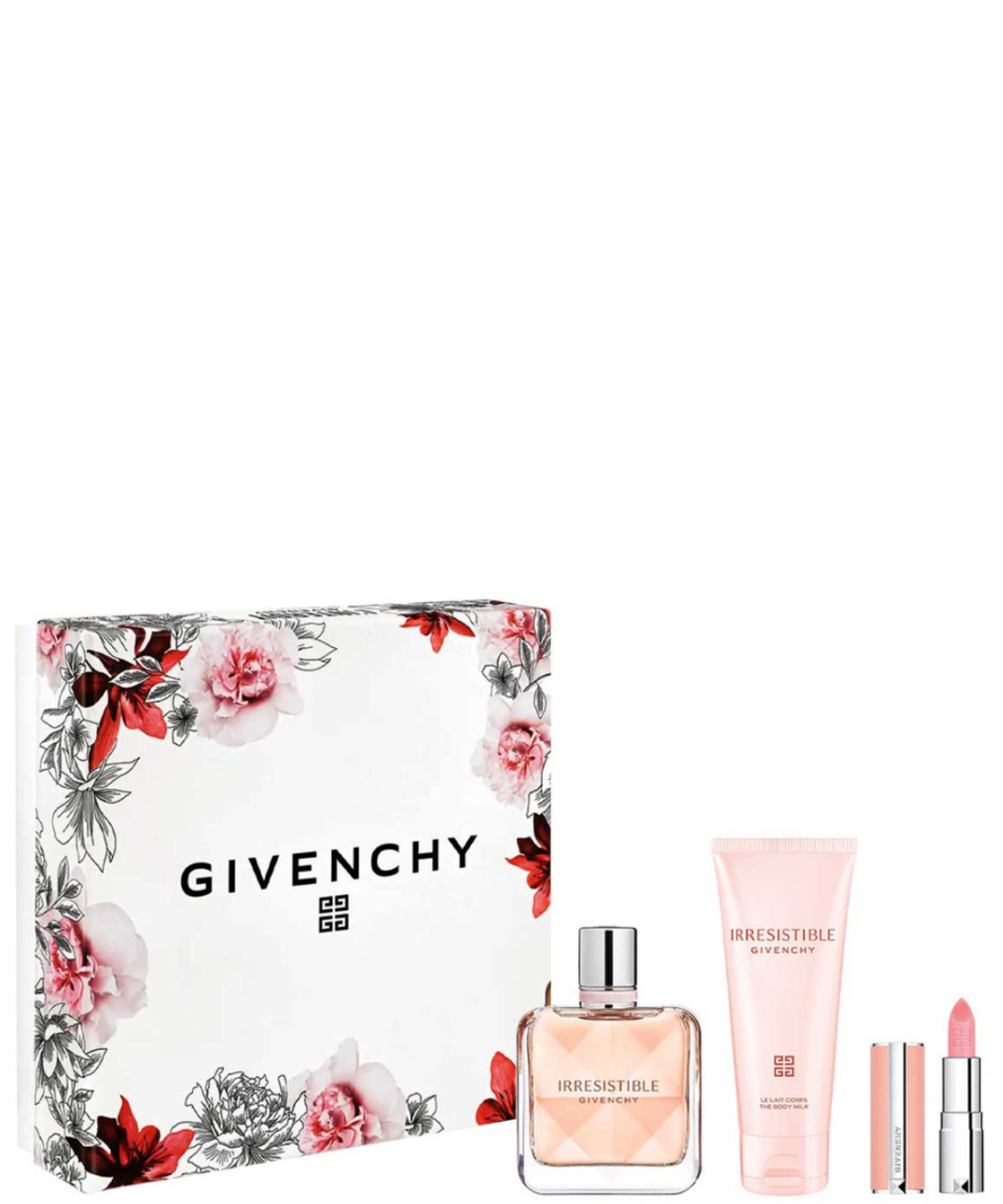 Givenchy ‘Irresistible’ Eau de Parfum 50 mL + Body Milk + Lipstick | Set de Regalo para Dama
