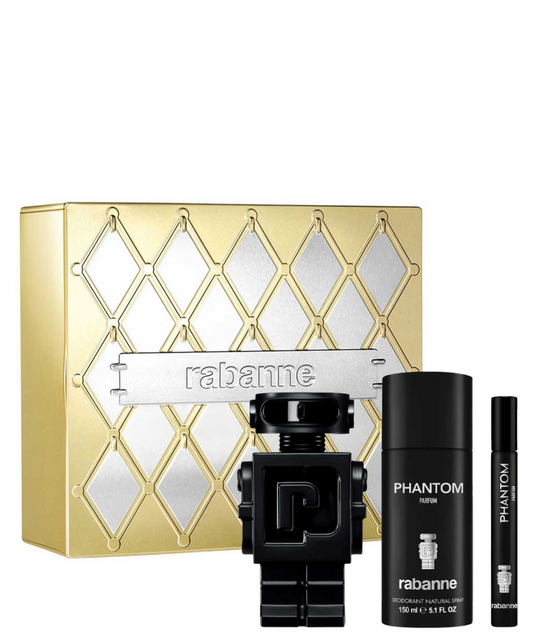 Paco Rabanne Phantom’ Parfum 100 mL + Desodorante + 10 mL | Set de regalo para Caballero
