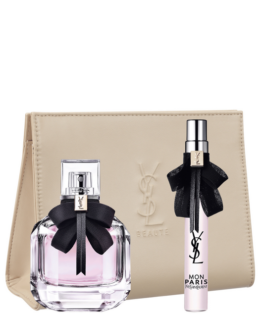 Yves Saint Laurent ‘Mon París’ Eau de Parfum 50 mL + 10 mL + Pouch Cofre de regalo | Dama *Pre-Order*