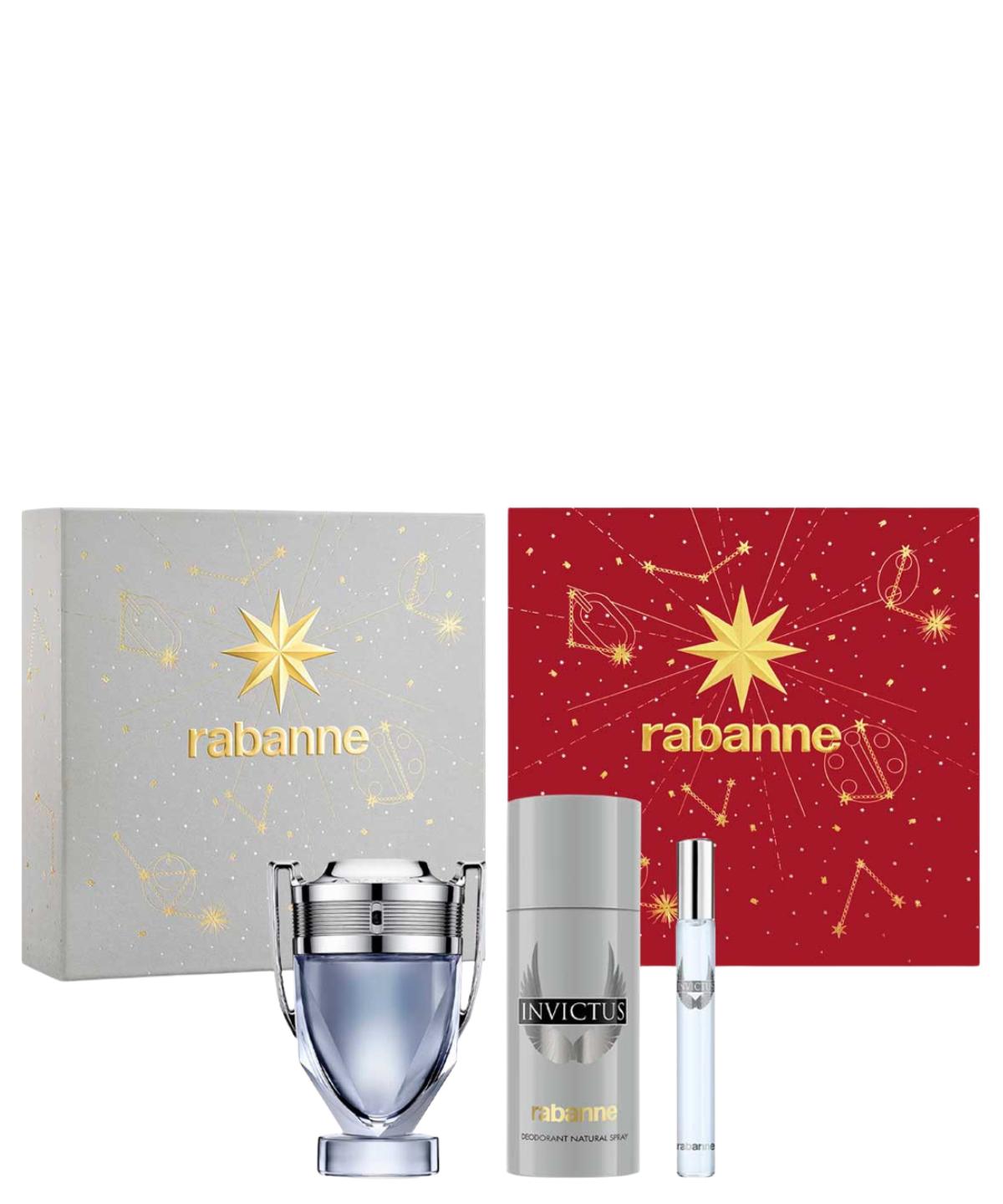 Paco Rabanne ‘Invictus’ Eau de Toilette 100 mL + Desodorante + 10 mL | Set de regalo para Caballero *Estuche Navidad*