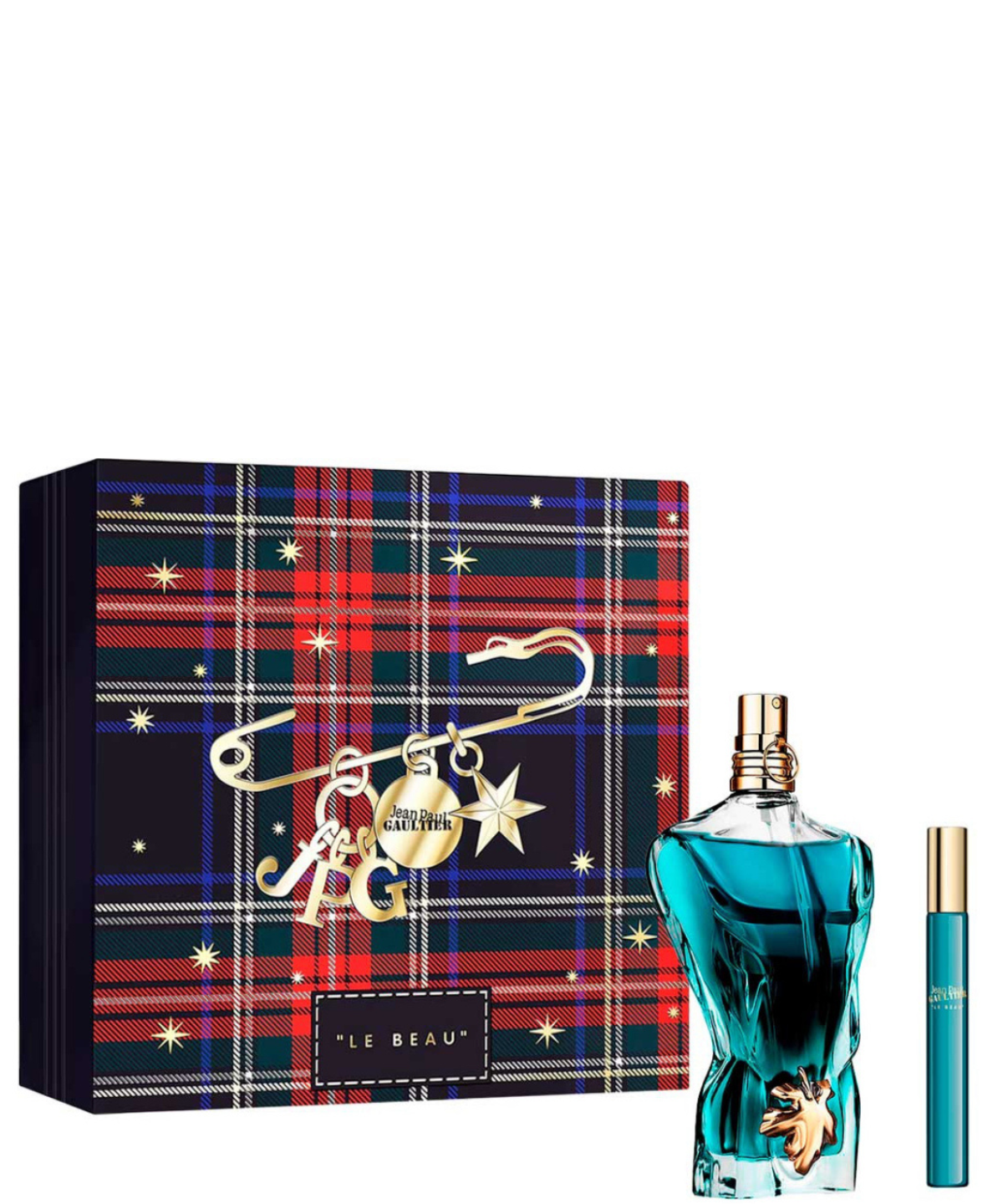 Jean Paul Gaultier ‘Le Beau’ Eau de Toilette 125 mL + 10 mL | Set de regalo para Caballero *Estuche Navidad*