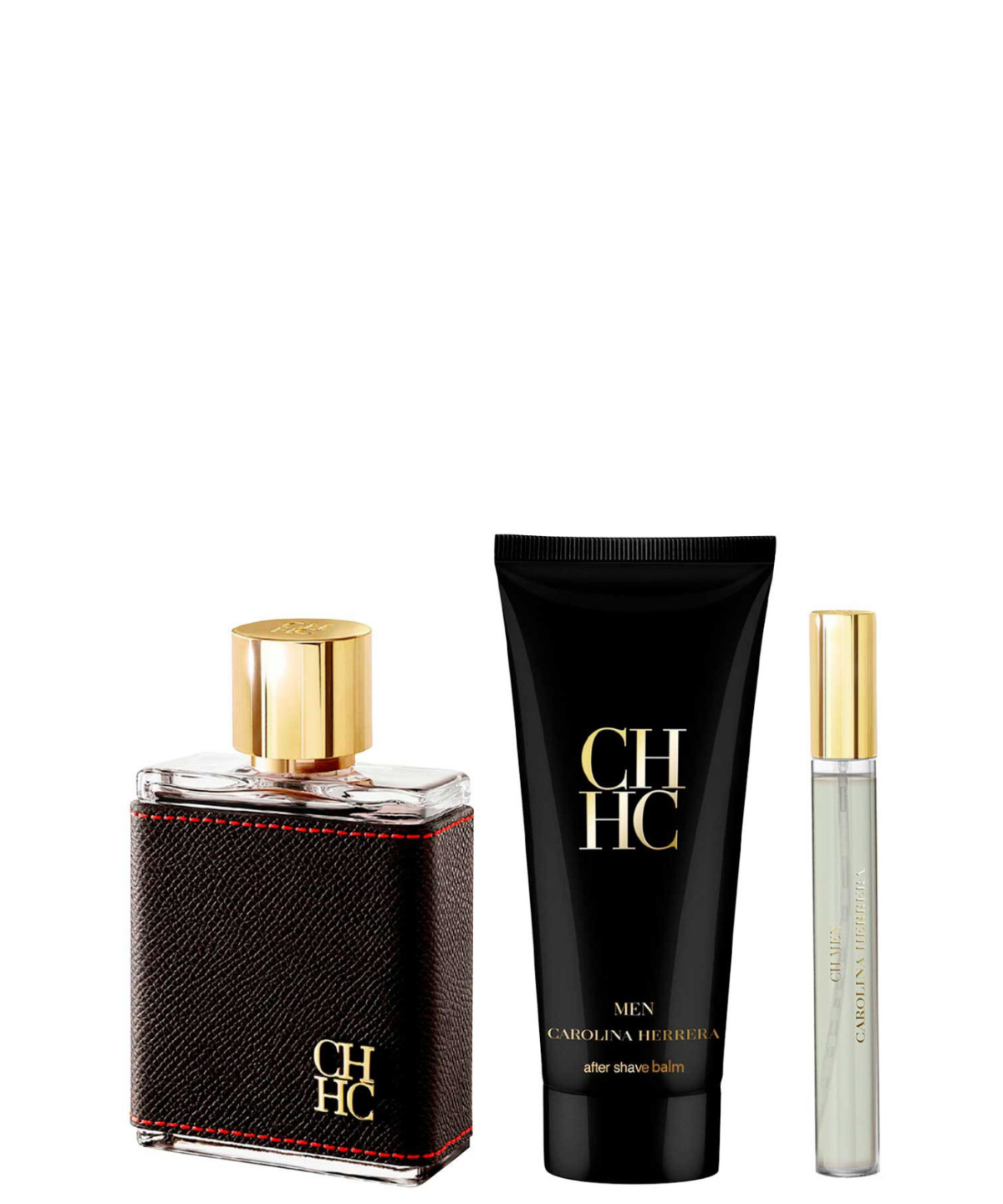 Carolina Herrera ‘CH Men’ Eau de Toilette 100 mL + Crema de afeitar + 10 mL | Set de regalo para Caballero *Estuche Navidad*