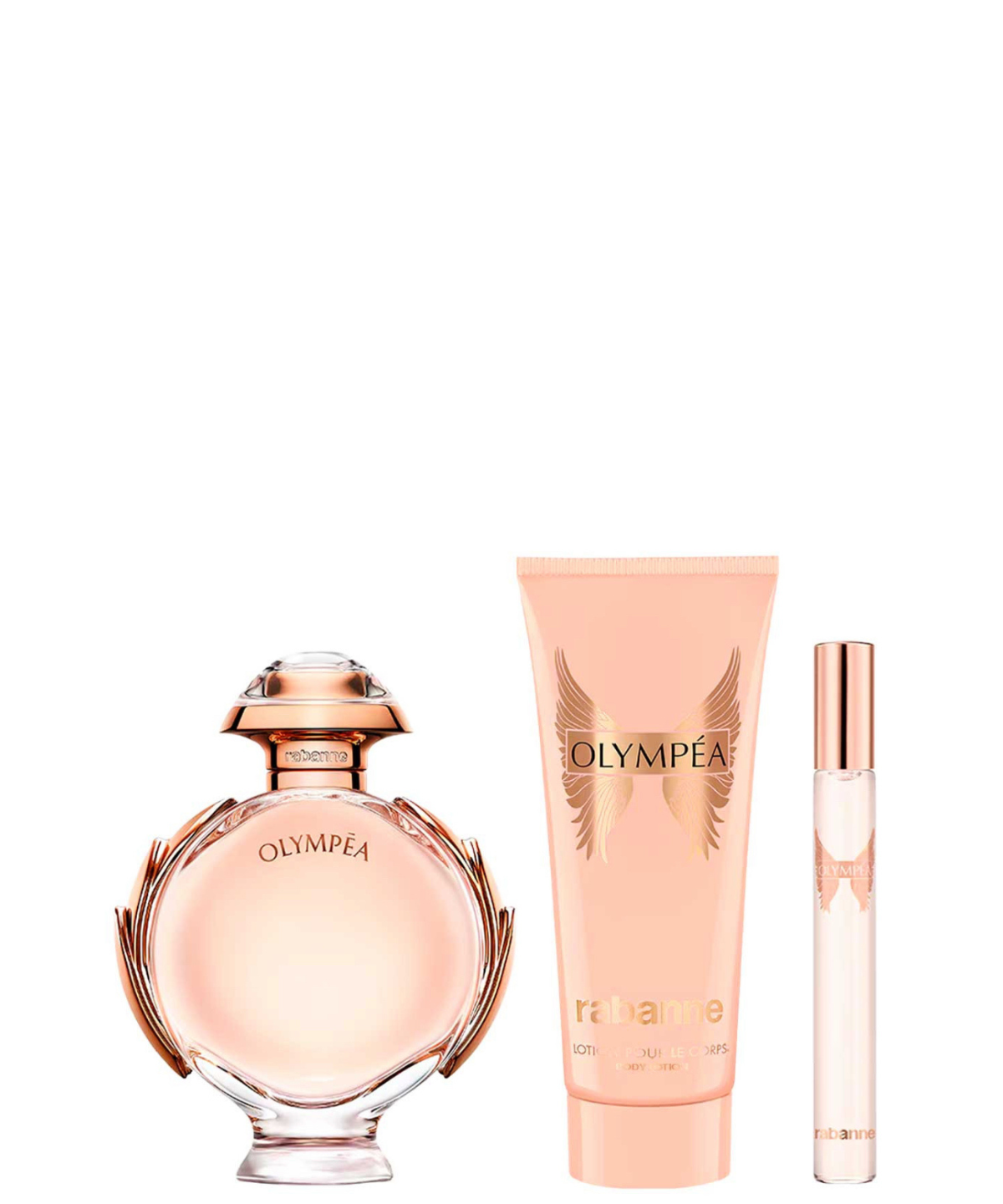 Paco Rabanne ‘Olympea’ Eau de Parfum 80 mL + Body Lotion + 10 mL | Set de regalo para Dama *Estuche Navidad*