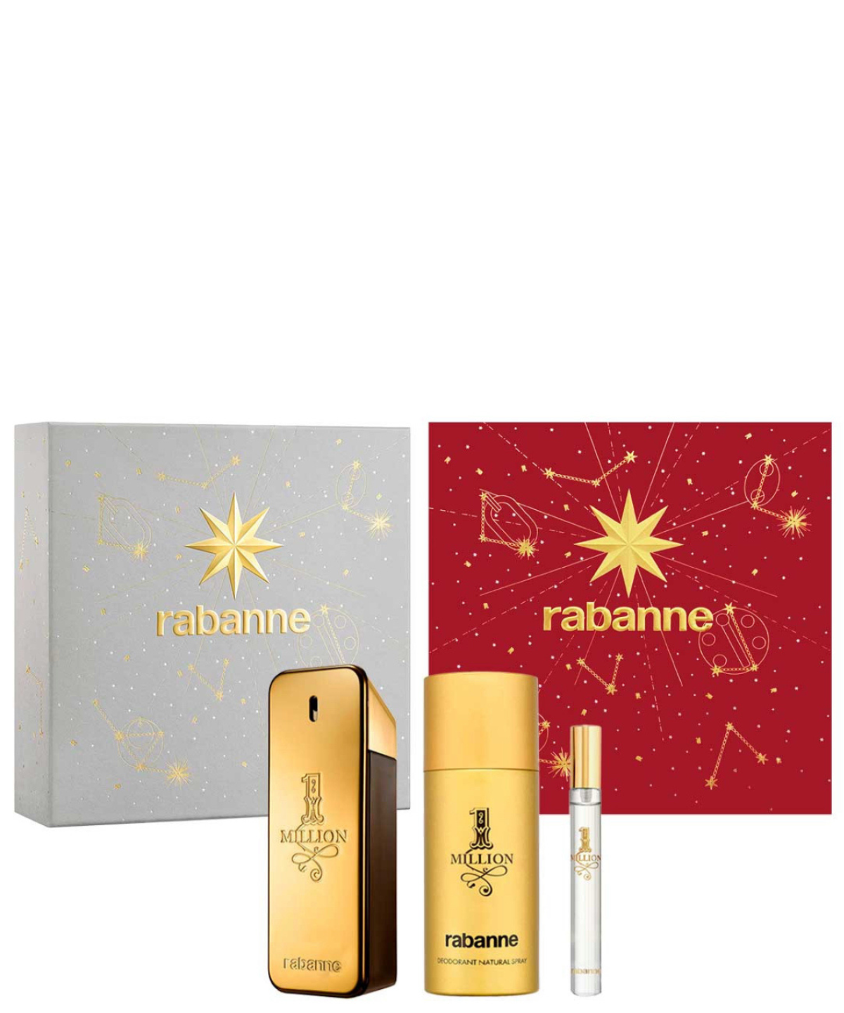 Paco Rabanne ‘One Million’ Eau de Toilette 100 mL + Desodorante + 10 mL | Set de regalo para Caballero *Estuche Navidad*
