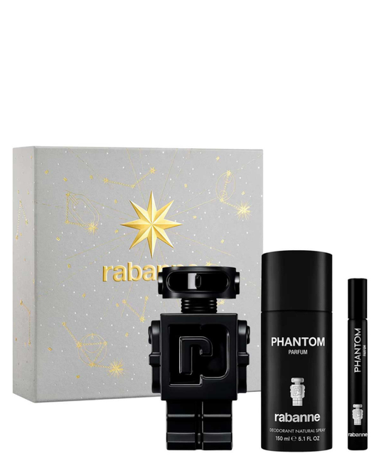 Paco Rabanne ‘Phantom’ Parfum 100 mL + Desodorante + 10 mL | Set de regalo para Caballero