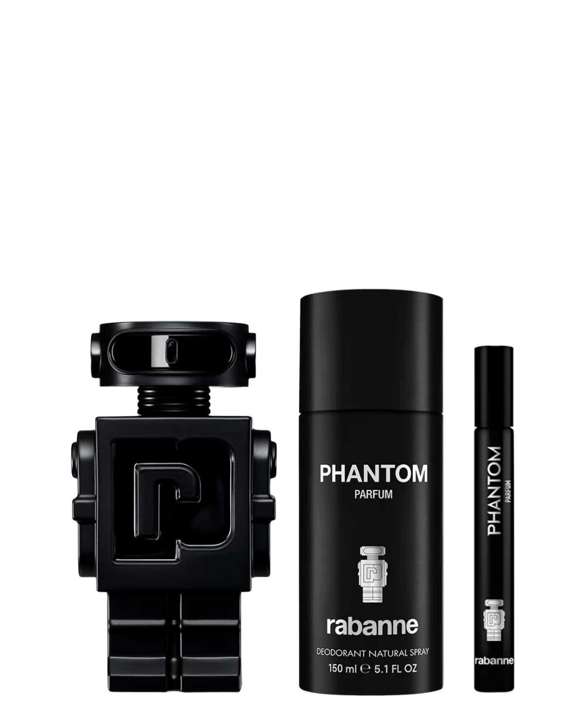 Paco Rabanne ‘Phantom’ Parfum 100 mL + Desodorante + 10 mL | Set de regalo para Caballero