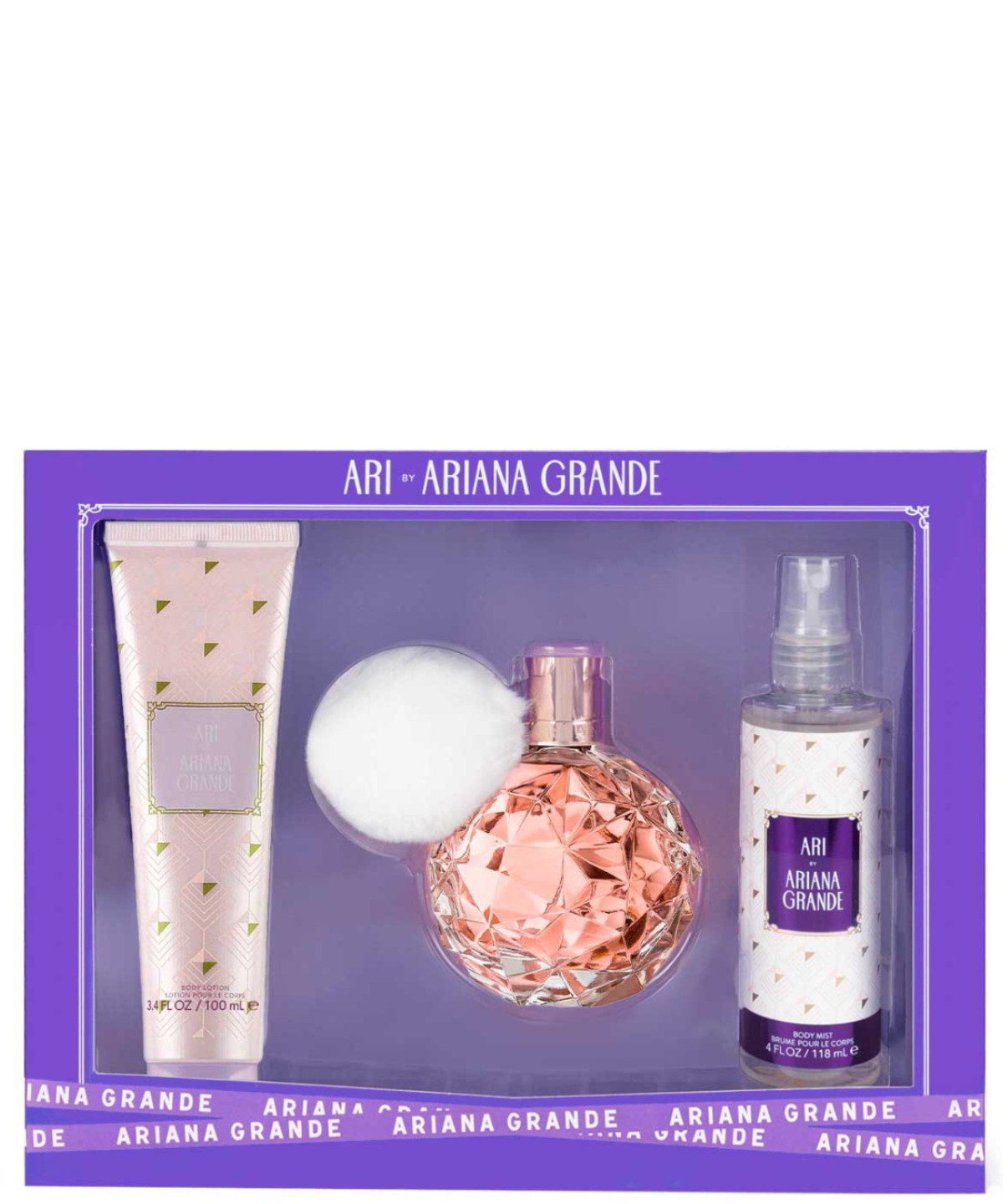 'Ari' by Ariana Grande Eau de Parfum 100ml + Body Lotion + Mist 118ml | Set de Regalo para Dama