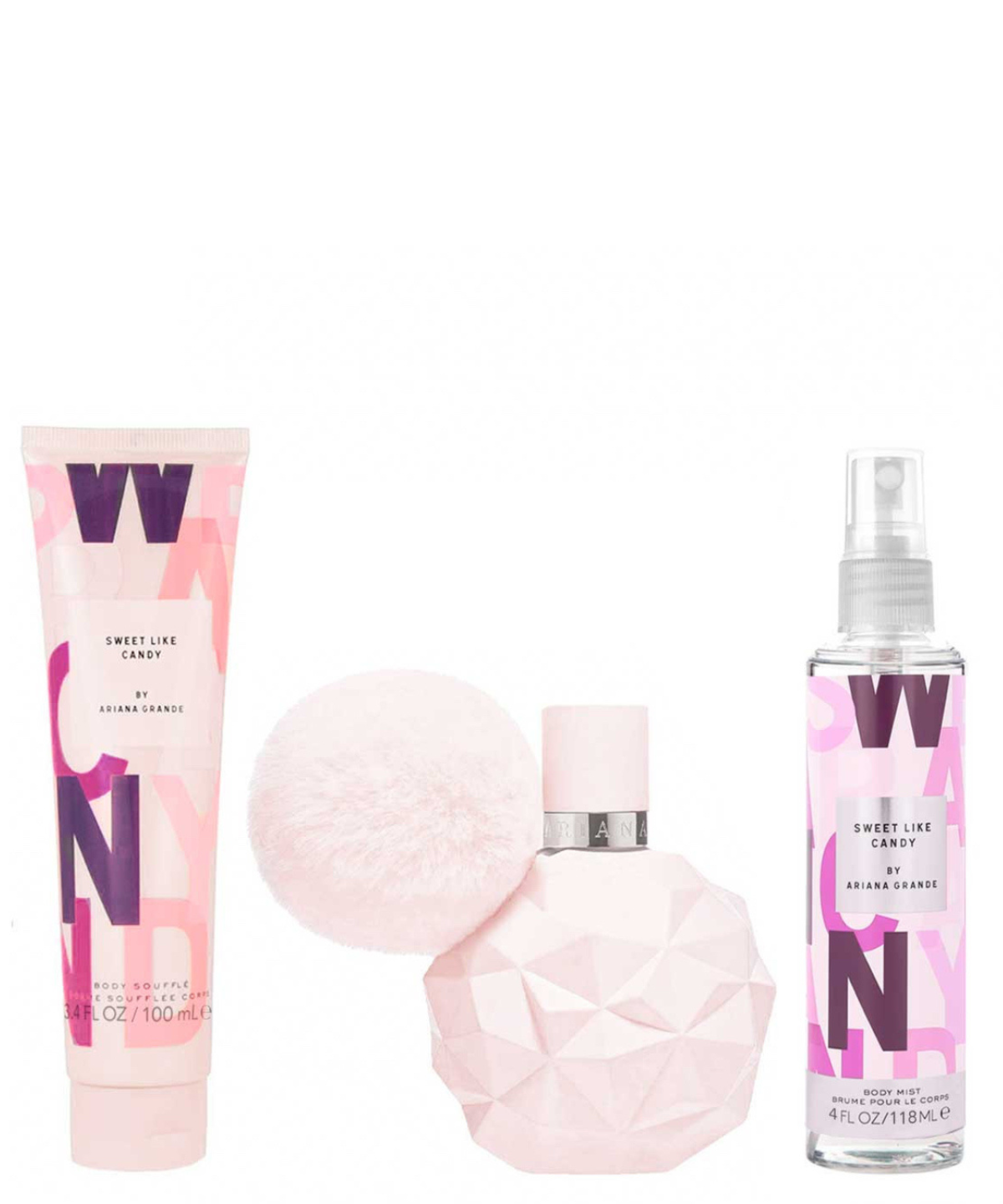 Ariana Grande 'Sweet Like Candy' Eau de Parfum 100ml + Body Lotion + Mist 118ml | Set de Regalo para Dama