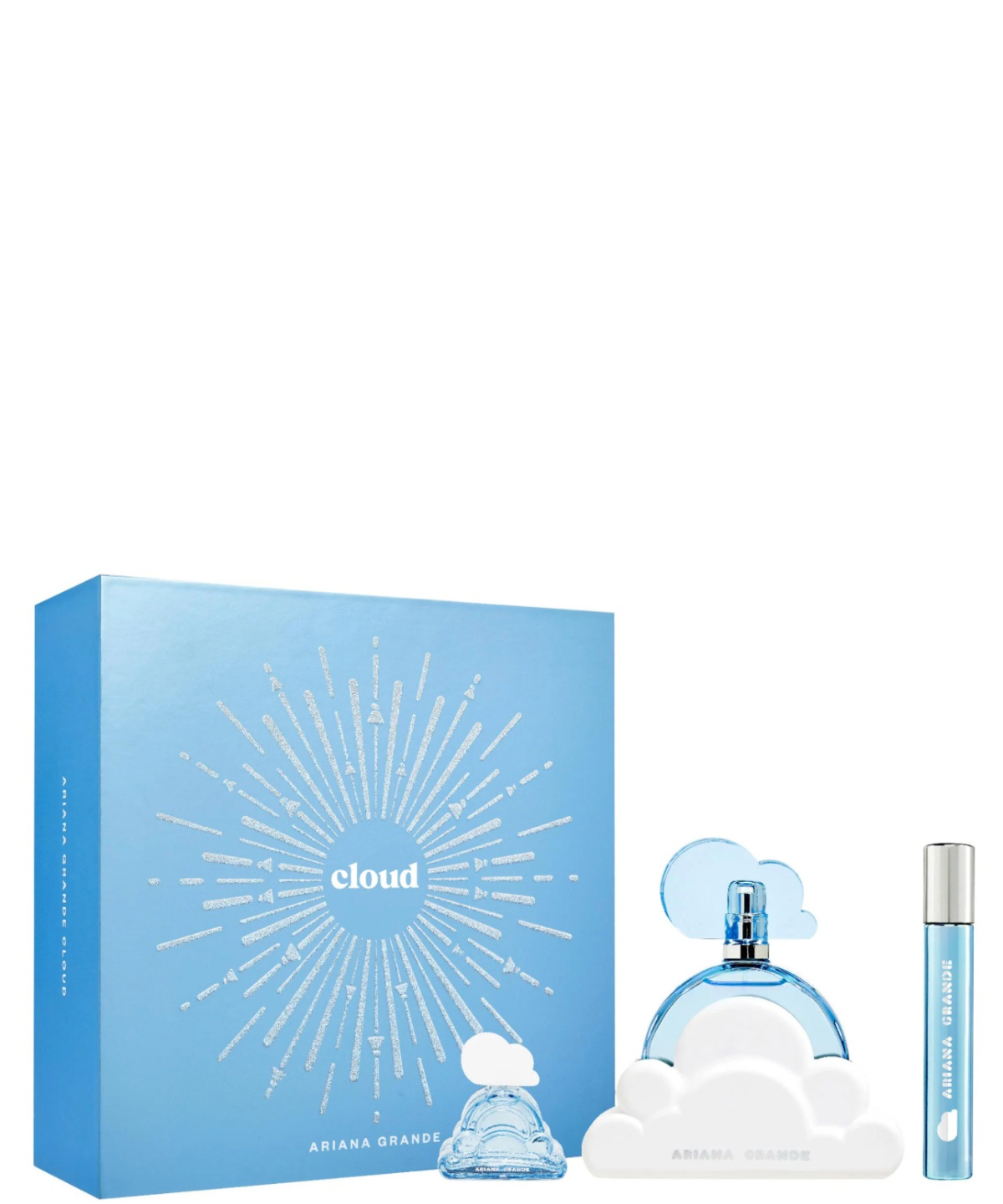 Ariana Grande ‘Cloud’ Eau de Parfum 100ml + 10ml + 7.5ml Mini Deluxe | Set de Regalo para Dama *Edición Limitada* *Pre-Order*