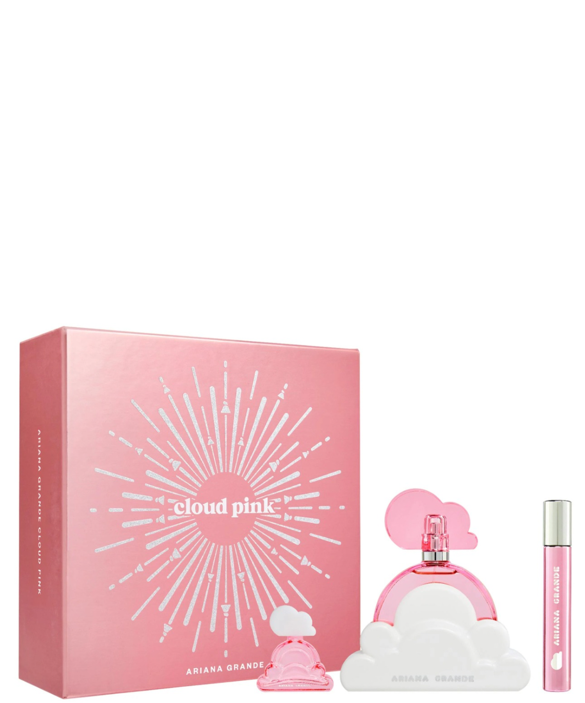 Ariana Grande ‘Cloud Pink’ Eau de Parfum 100ml + 10ml + 7.5 Mini Deluxe | Set de Regalo para Dama *Edición Limitada* *Pre-Order*