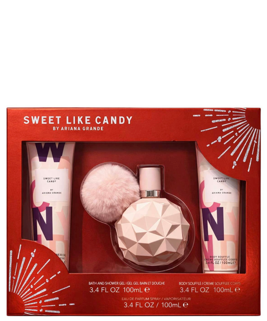 Ariana Grande 'Sweet Like Candy' Eau de Parfum 100 mL + Body Lotion + Shower Gel | Set de Regalo para Dama