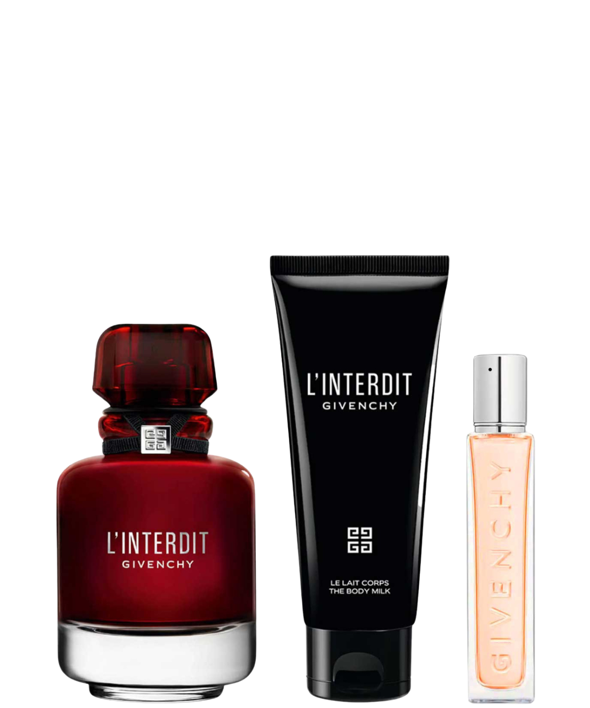 Givenchy ‘L’Interdit Rouge’ Eau de Parfum 100ml + Body Milk + 10ml | Set de Regalo para Dama