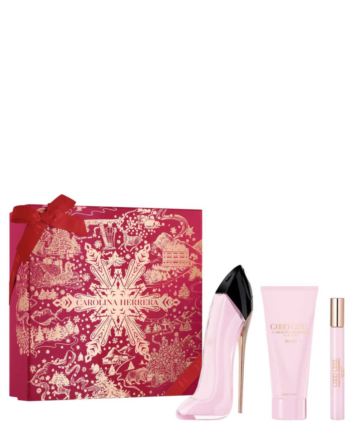 Carolina Herrera ‘Good Girl Blush’ Eau de Parfum 80ml + Body Lotion + 10ml | Set de Regalo para Dama *Edición Limitada* *Holiday Set*