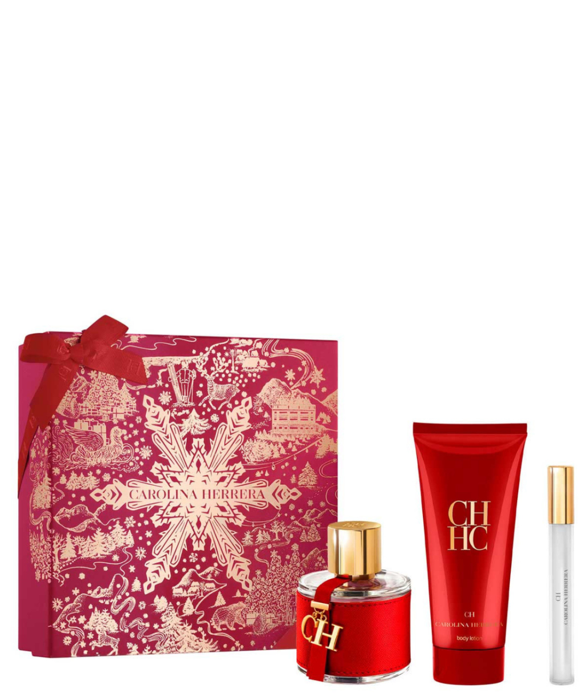 Carolina Herrera ‘CH’ Eau de Toilette 100ml + Body Lotion + 10ml | Set de Regalo para Dama *Edición Limitada* *Holiday Set*