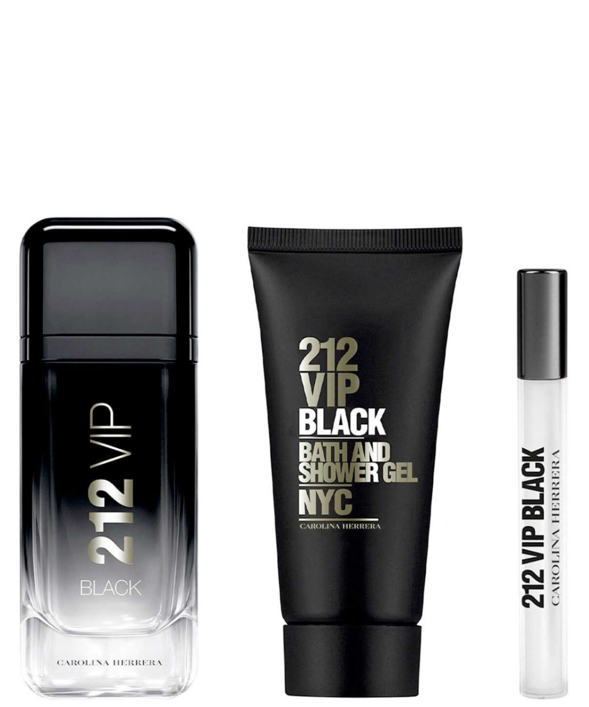 Carolina Herrera ‘212 VIP Black’ Eau de Parfum 100ml + Shower Gel + 10ml | Set de Regalo para Caballero *Edición Limitada* *Holiday Set*