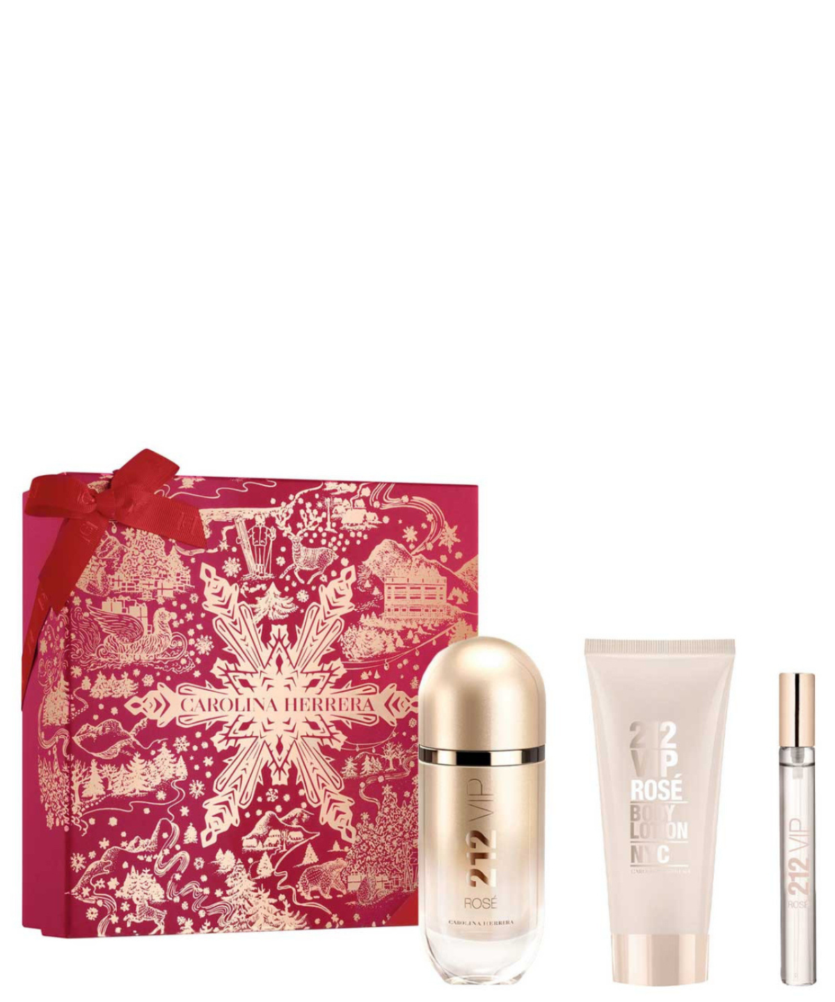 Carolina Herrera ‘212 VIP Rosé’ Eau de Parfum 80ml + Body Lotion + 10ml | Set de Regalo para Dama *Edición Limitada* *Holiday Set*