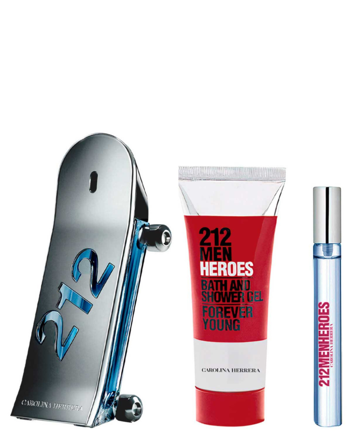 Carolina Herrera ‘212 Heroes’ Eau de Toilette 90ml + Shower Gel + 10ml | Set de Regalo para Caballero *Edición Limitada* *Holiday Set*