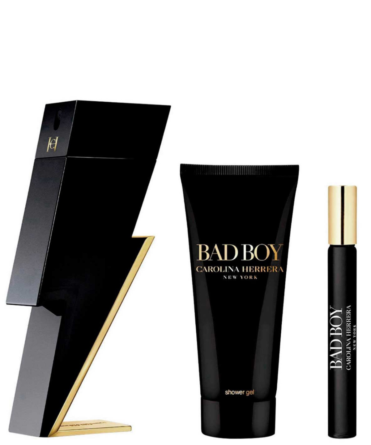 Carolina Herrera ‘Bad Boy’ Eau de Toilette 100 mL + Shower Gel + 10 mL | Set de Regalo para Caballero *Edición Limitada* *Holiday Set*