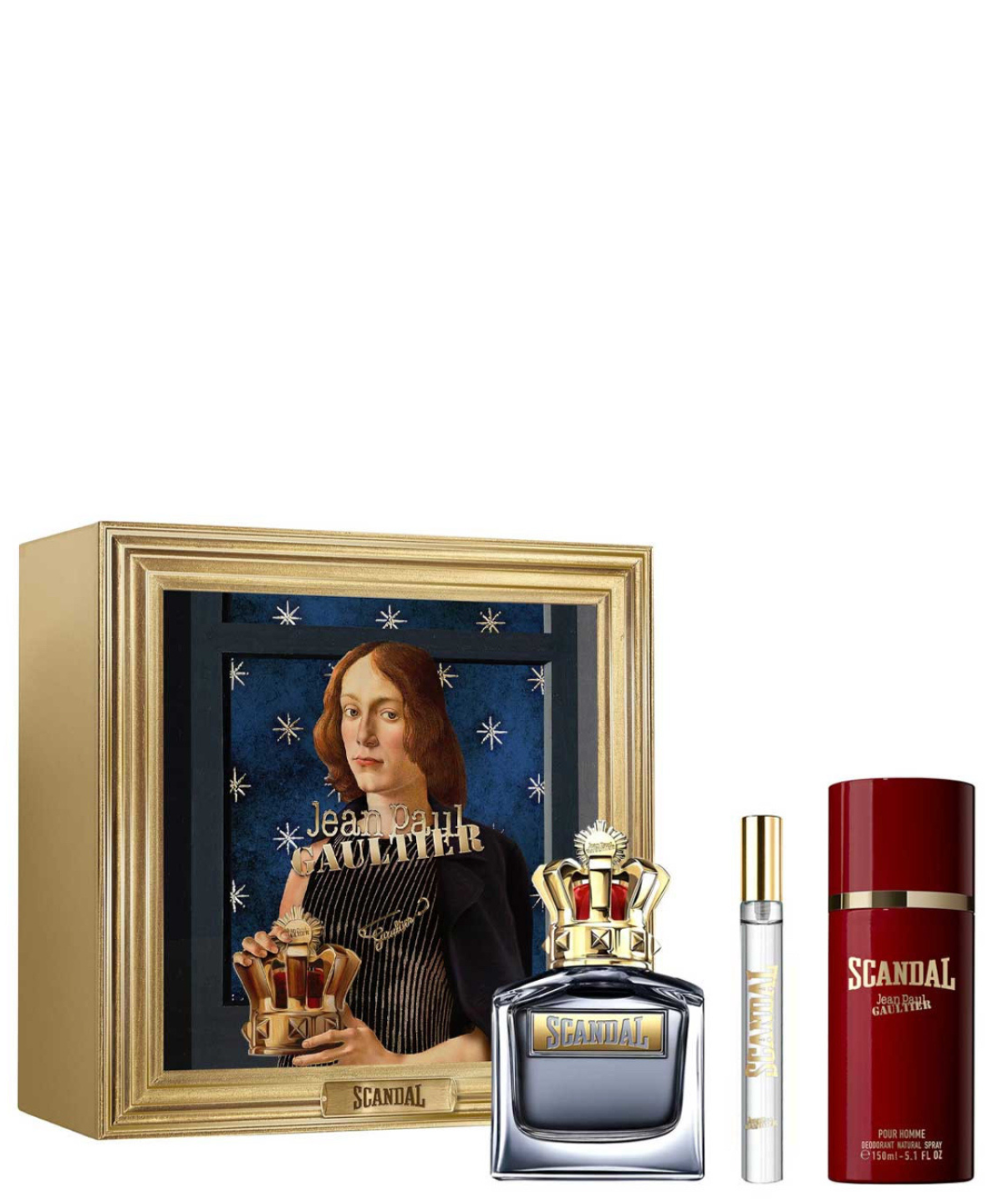 Jean Paul Gaultier ‘Scandal’ Eau de Parfum 100ml + 10ml + Desodorante en Spray | Set de Regalo para Caballero