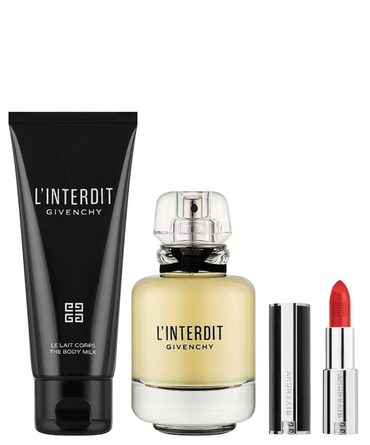 Givenchy ‘L’Interdit’ Eau de Parfum 80ml + Body Lotion + Lipstick | Set de Regalo para Dama