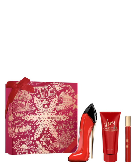 Carolina Herrera ‘Very Good Girl’ Eau de Parfum 80 mL + Body Lotion + 10 mL | Set de Regalo para Dama *Edición Limitada* *Holiday Set*