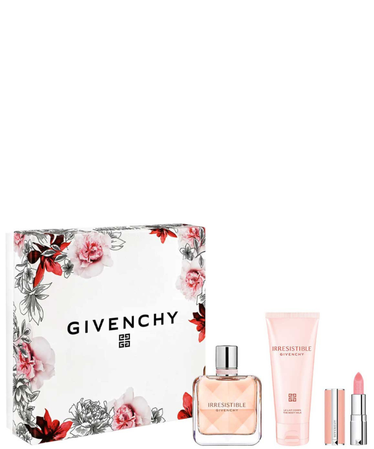 Givenchy ‘Irresistible’ Eau de Parfum 50ml + Body Milk + Lipstick | Set de Regalo para Dama