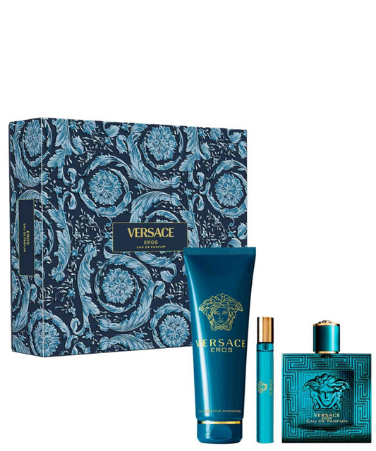 Versace ‘Eros’ Eau de Parfum 100ml + Shower Gel + 10ml | Set de Regalo para Caballero