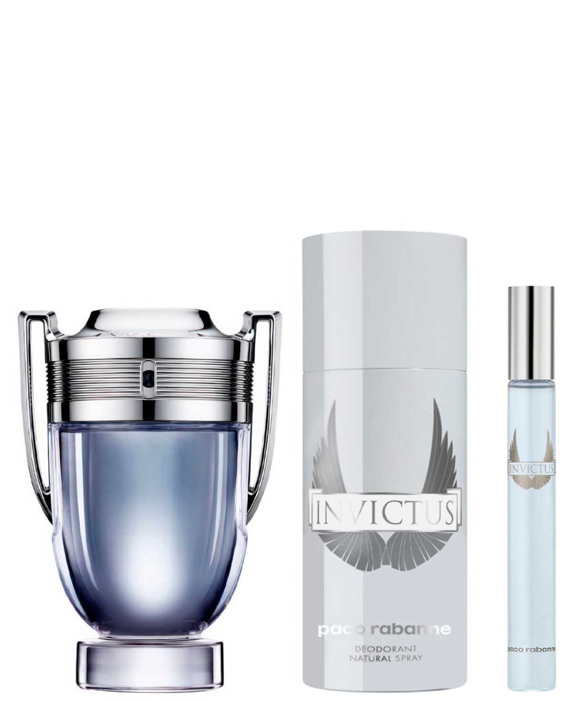 Paco Rabanne ‘Invictus’ Eau de Toilette 100ml + Desodorante + 10ml | Set de Regalo para Caballero